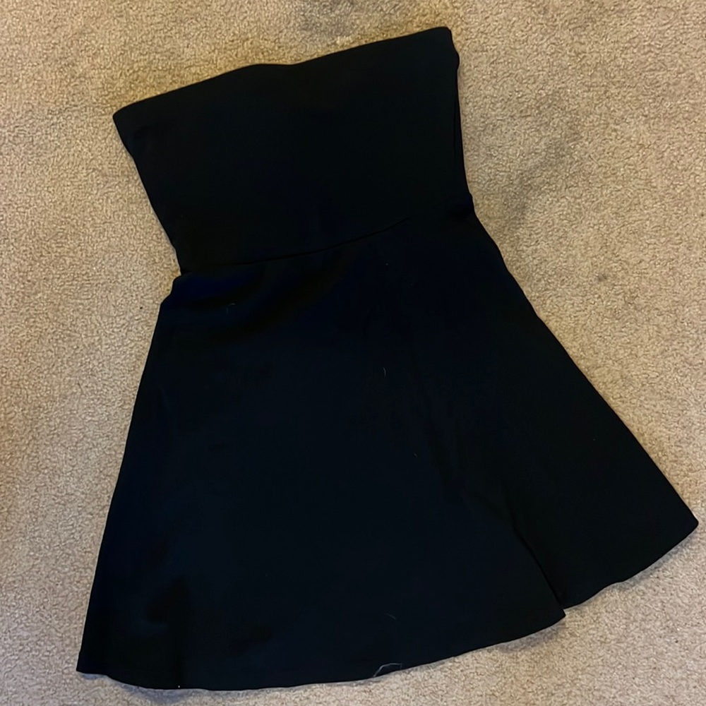 EXPRESS black strapless dress